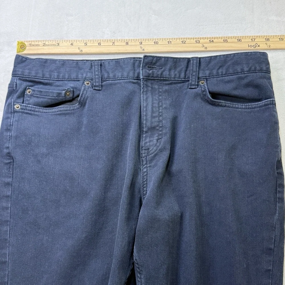 Banana Republic Mens Traveler‎ 35x30 Blue Slim Fit Pants Stretch 5-Pocket